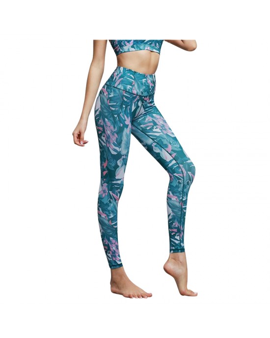 Women Color Print Yoga Set