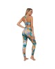 Women Color Print Yoga Set